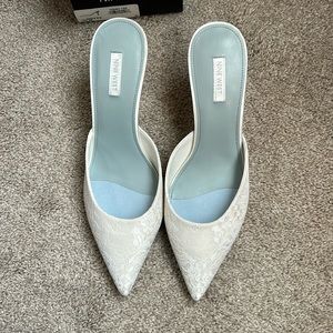 Nine West Hott Pointy Toe Mules (never worn)